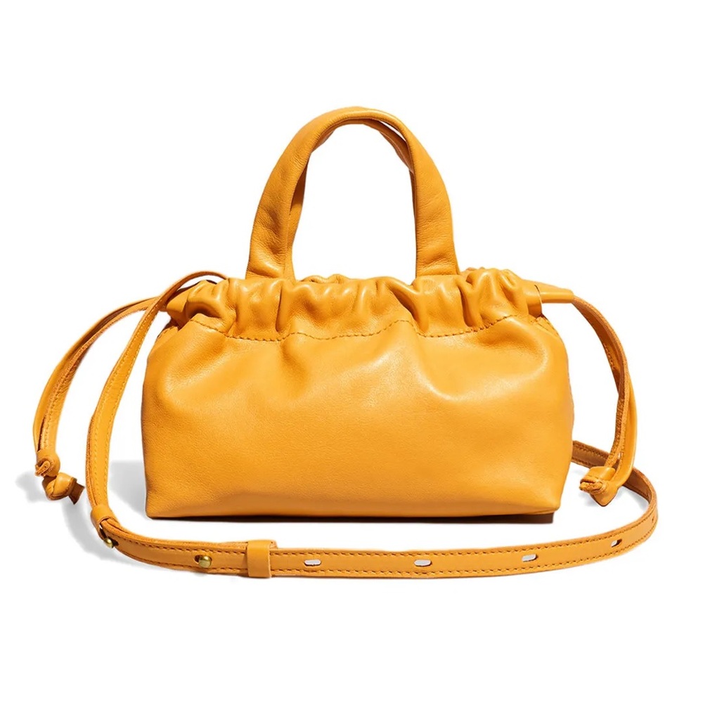 Madewell Orange Soft Mini Cinch Bag